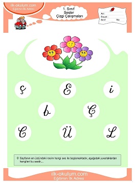 Çocuklar İçin Ç Sesi Çalışma Sayfaları 